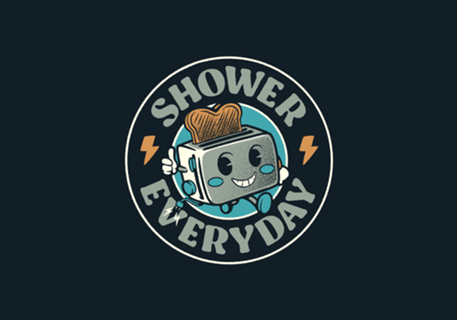 Shower Everyday Vintage Toaster
