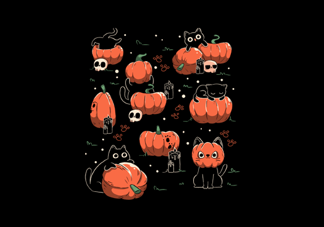 Pumpkin Halloween Cats