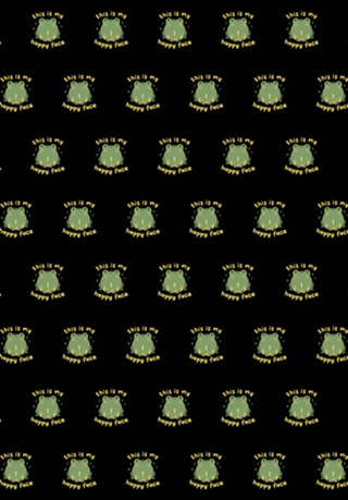 This Is My Happy Face Funny Frog