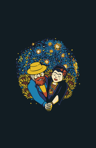 Sunflower Lovers Frida and Van Gogh