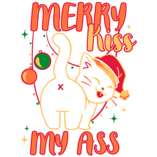 Merry Kiss My Ass Cat