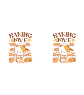 Baking Love Kawaii Cat