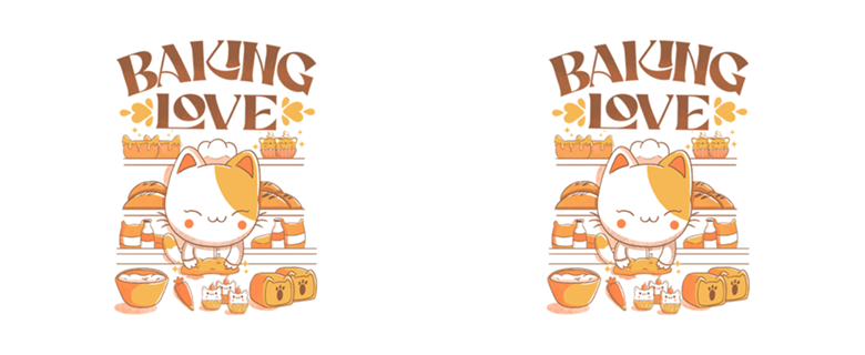 Baking Love Kawaii Cat