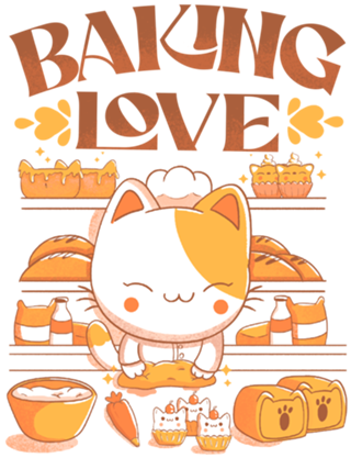 Baking Love Kawaii Cat