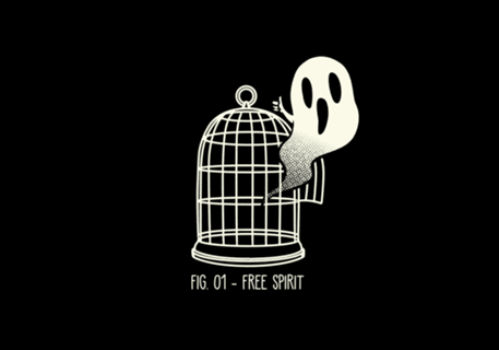 Free Spirit Funny Ghost