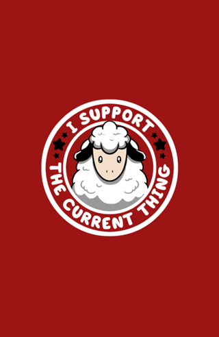 I Support the Current Thing Funny Sheep