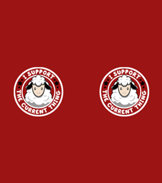 I Support the Current Thing Funny Sheep