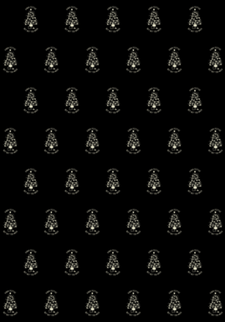 Christmas Tree Little Skulls Black Cat Xmas Kinda