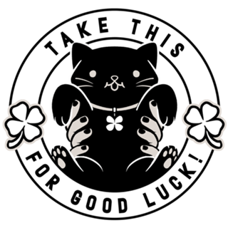 Take This For Good Luck Black Cat