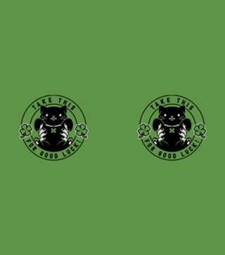 Take This For Good Luck Black Cat