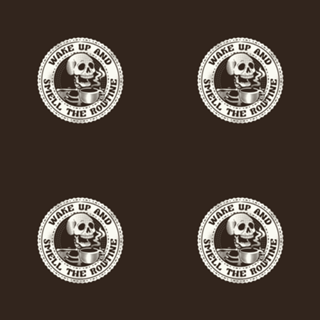 Wake Up And Smell The Routine Funny Skeleton