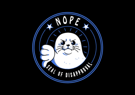 Funny Seal of Disapproval