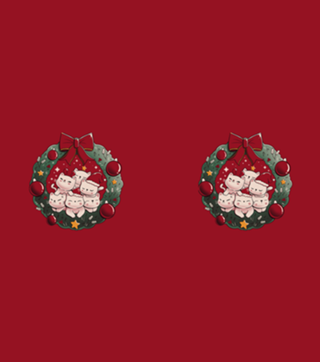 Kitty Garland Cat Christmas