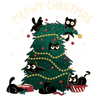 Meowy Christmas Funny Cats