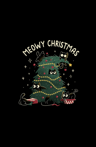Meowy Christmas Funny Cats