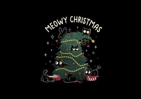 Meowy Christmas Funny Cats