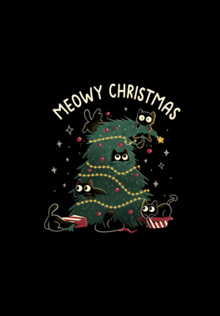 Meowy Christmas Funny Cats