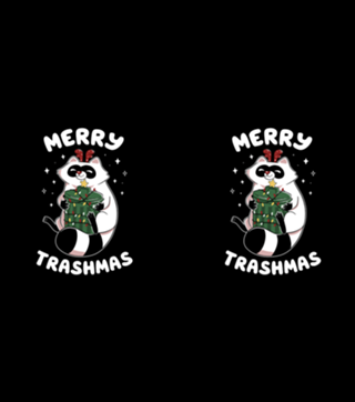 Merry Trashmas Xmas Raccoon