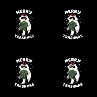 Merry Trashmas Xmas Raccoon