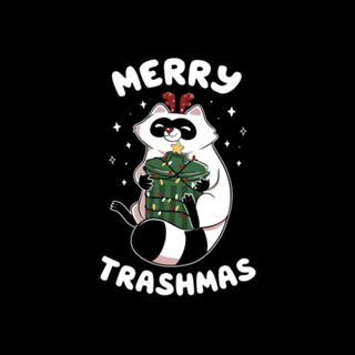 Merry Trashmas Xmas Raccoon