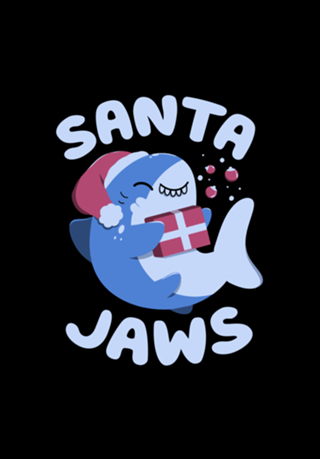 Santa Jaws Xmas Shark