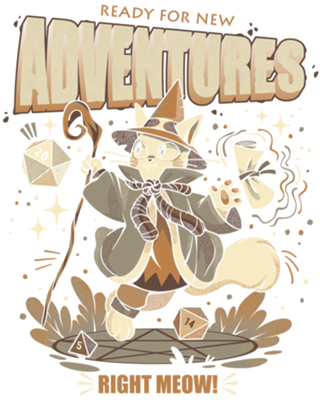 Wizard Cat Ready For New Adventures