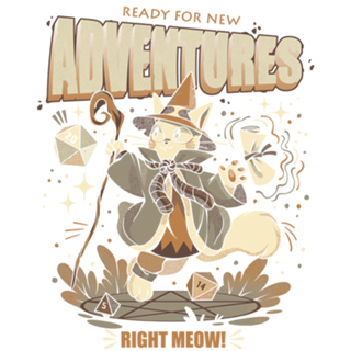 Wizard Cat Ready For New Adventures