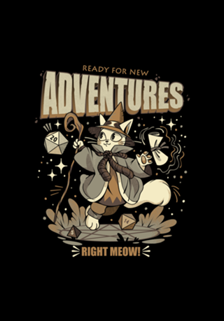 Wizard Cat Ready For New Adventures