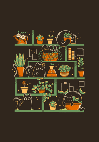 Kitten Garden Brown