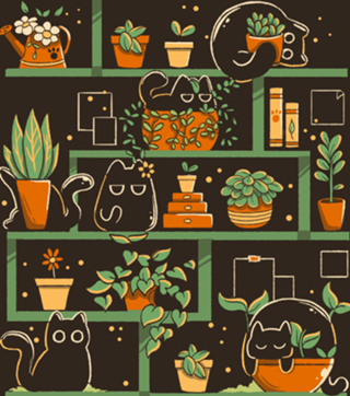 Kitten Garden Brown