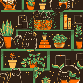 Kitten Garden Brown