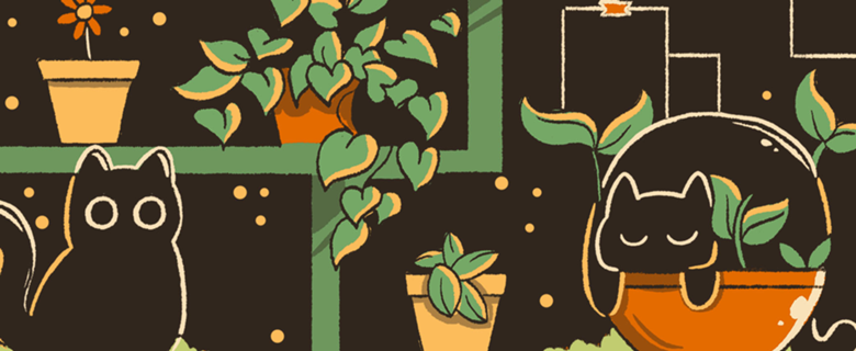 Kitten Garden Brown