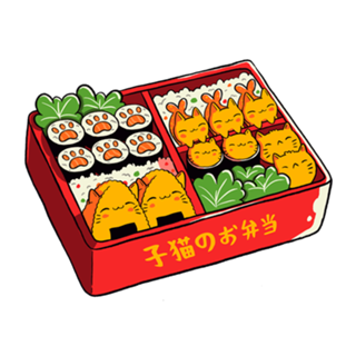 Purrfect Bento Kawaii Cats