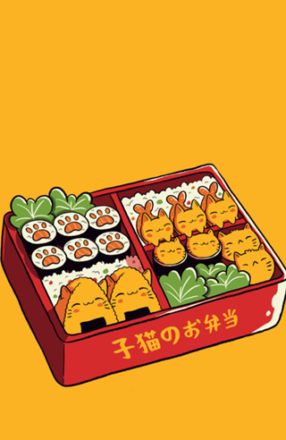 Purrfect Bento Kawaii Cats