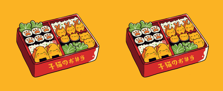 Purrfect Bento Kawaii Cats