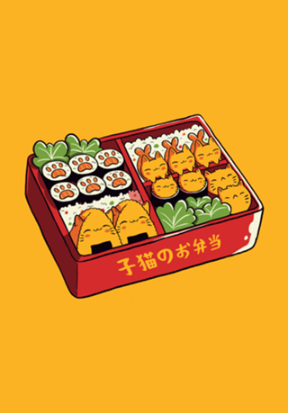 Purrfect Bento Kawaii Cats