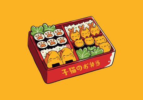 Purrfect Bento Kawaii Cats