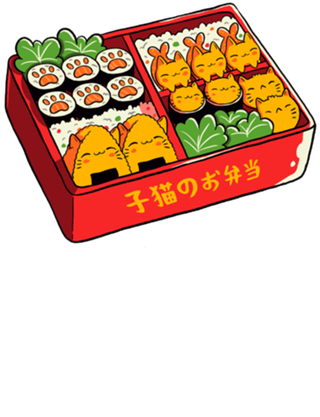 Purrfect Bento Kawaii Cats