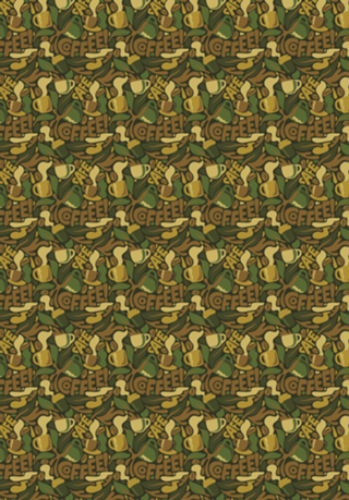 Coffee Army Pattern