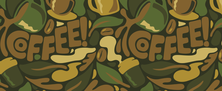 Coffee Army Pattern