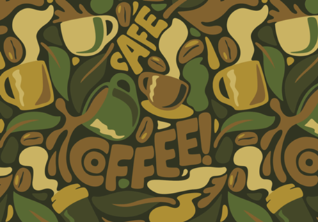 Coffee Army Pattern