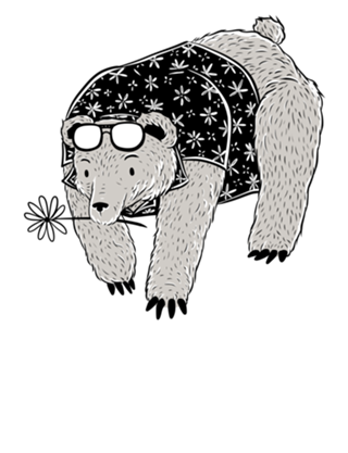 Goth Bear Florida Vacation