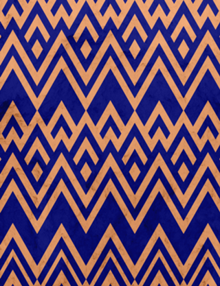 Blue Pines Vintage Pattern