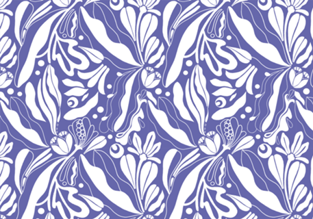 Floral Sinuoso Lilás