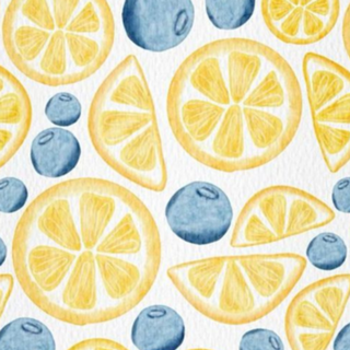 Limon and bluberry