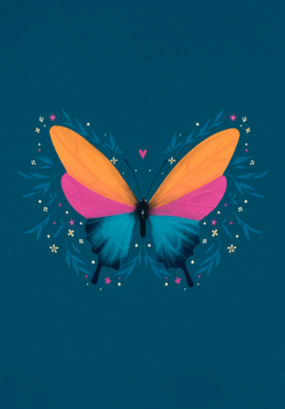 Borboleta floral