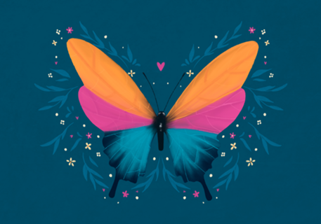 Borboleta floral