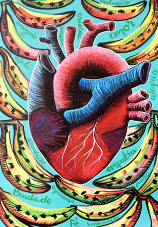 Heart banana1