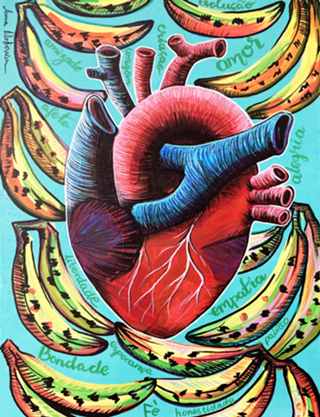 Heart banana1