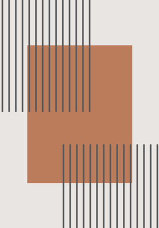 Quadrado e Linhas Abstratas